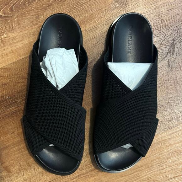 NEW Everlane The ReKnit Form Crossover Sandal In Black Size 9 - Picture 5 of 10